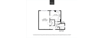 A floor plan for a brick and timber home with a kitchen, living/dining room, store, bathroom, and WC.