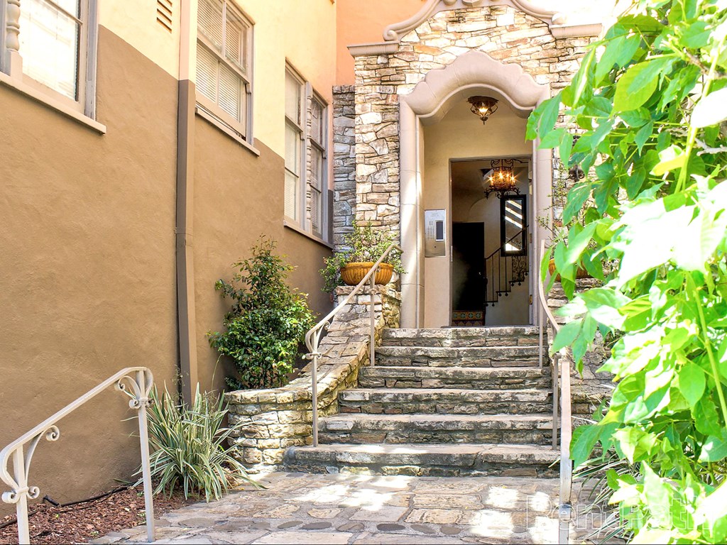 entrance of the building.