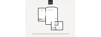 A floor plan for a property by Brick+Timber shows a bedroom, living room, dining room, kitchen, laundry, and bathroom.