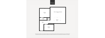 A floor plan for a Brick+Timber kitchen and living room.