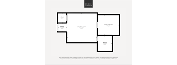 A diagram of a house layout with labeled rooms.