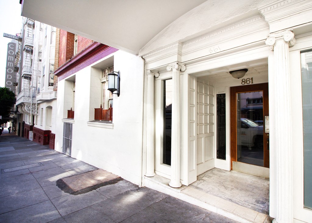 entrance of the building