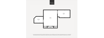 A black and white image of a floor plan for a brick timber house.