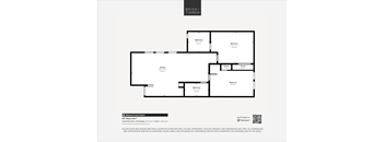 A black and white image of a floor plan for a property.