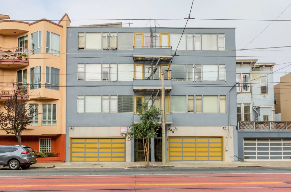 Front exterior view of the apartment building at 340 Church St, San Francisco, CA 94114, USA