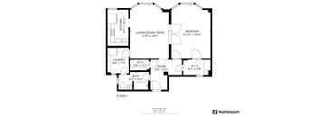a floor plan of a home with bedrooms and baths