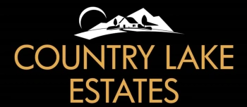The image is a logo for Country Lake Estates.