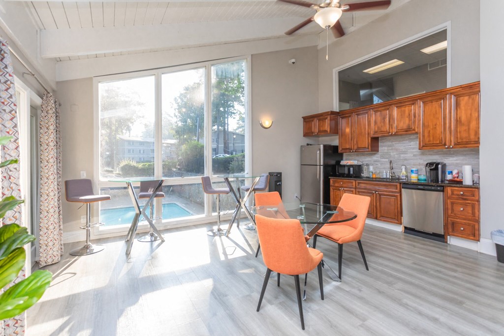 community clubhouse area at Tucker Square, Stone Mountain, GA, 30083