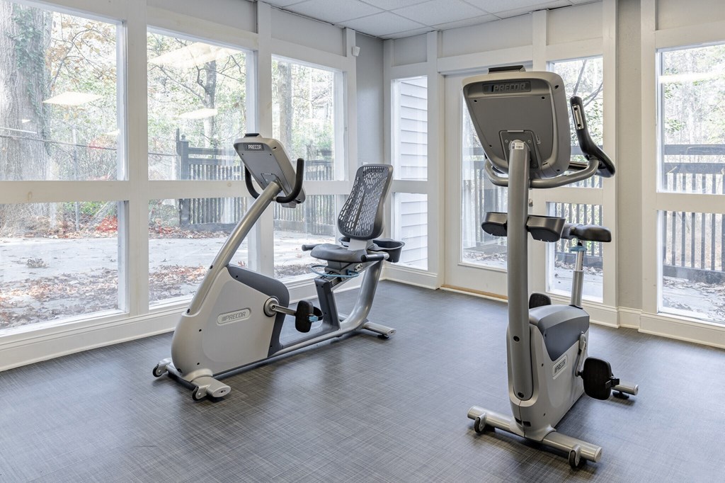 the residence fitness room with exercise equipment