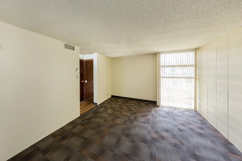 Cedar apartment living room with window