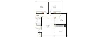 Cedar 3 Bedroom Floorplan