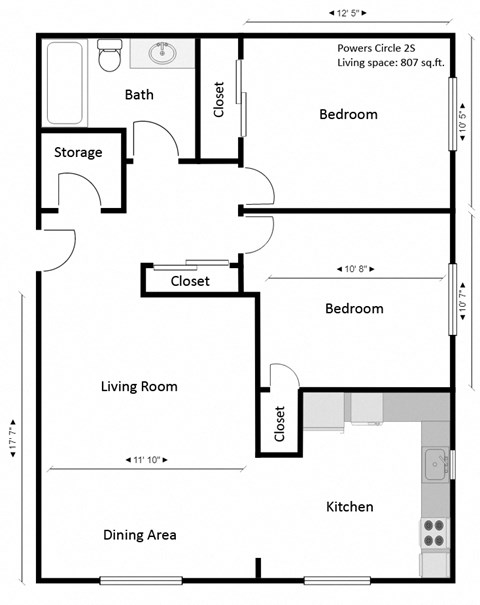 Powers Circle Two Bedroom, Small