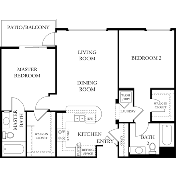 2x2 Floorplan - Photo Gallery 2