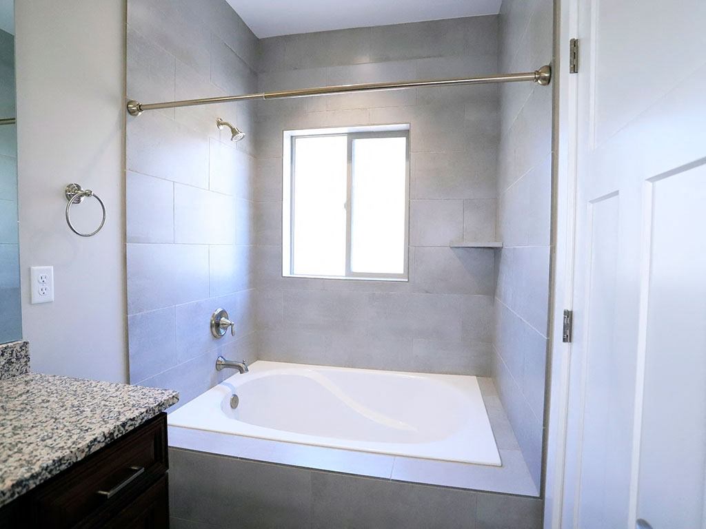 Bathroom With Shower/Bathtub With Plenty of Natural Light at Moenave Townhomes in Springdale, Utah