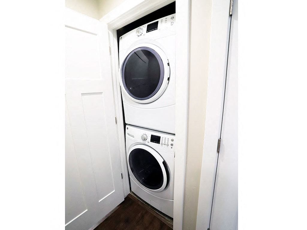 Stacked Washer and Dryer In-Unit at Moenave Townhomes in Springdale, Utah