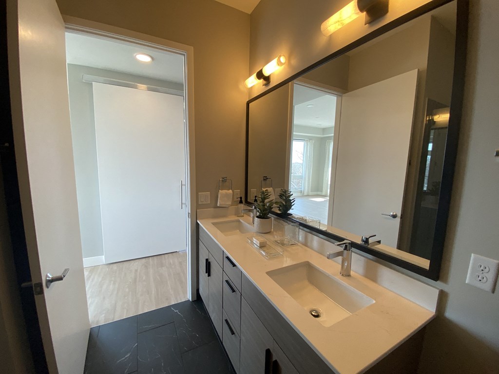a look at the master bathroom of the 2020 hgtv dream home