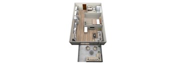 V4 -Private Patio / Walk-up