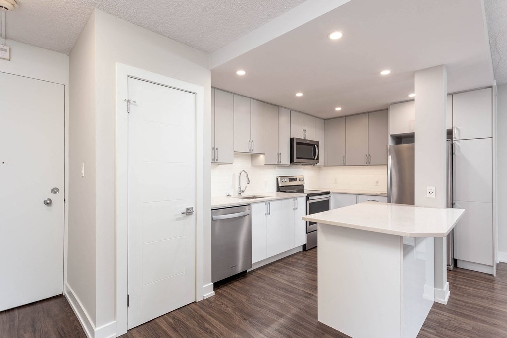 Kitchen with spacious island