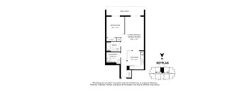 A black and white image of a keyplan for a house.