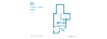 2 Bed 1 Bath
