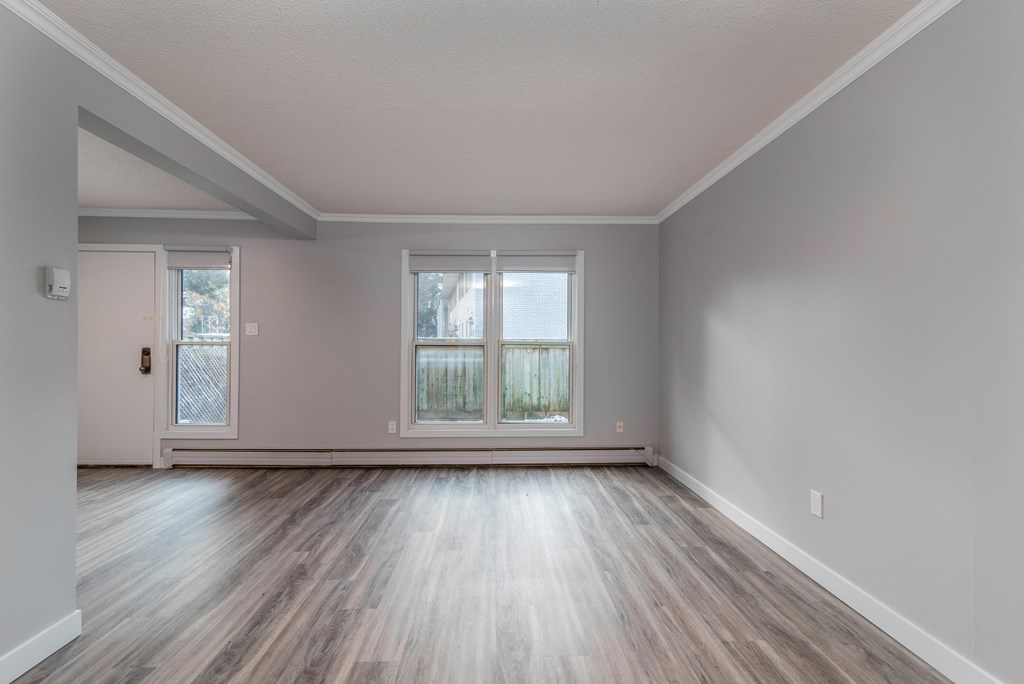 Open concept living room and dining room