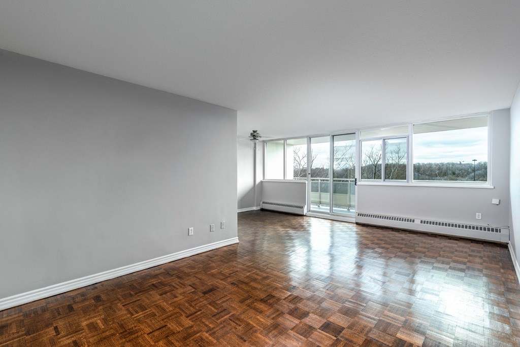 Open concept living room and dining room