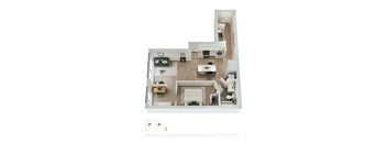 1 Bed 1 Bath + Den