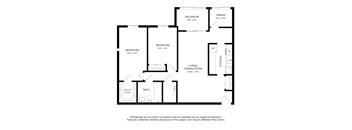 A black and white image of a floor plan for a house.