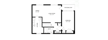 1 Bed 1 Bath