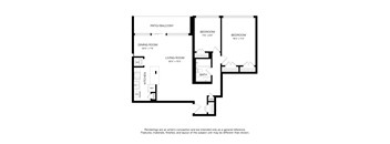 A black and white drawing of a house layout.