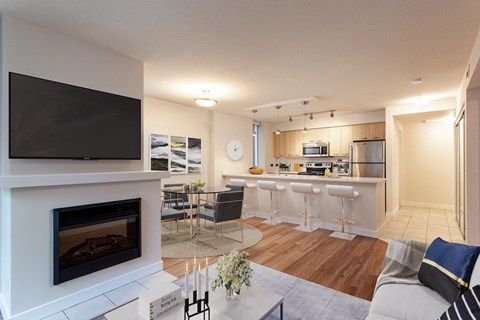 Spacious living room