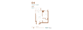 One Bedroom Floor Plan