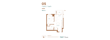 One Bedroom Floor Plan