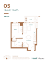 One Bedroom Floor Plan