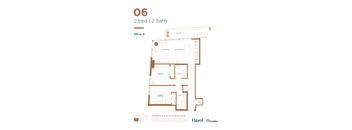 Two Bedroom Floor Plan