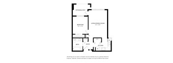 One Bedroom Floor Plan