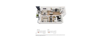 1 Bed 1 Bath + Den