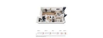 1 Bed 1 Bath + Den