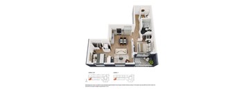 2 Bed 1 Bath + Den