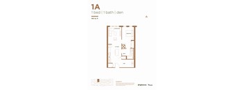 1 Bed 1 Bath + Den