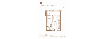 1 Bed 1 Bath + Den