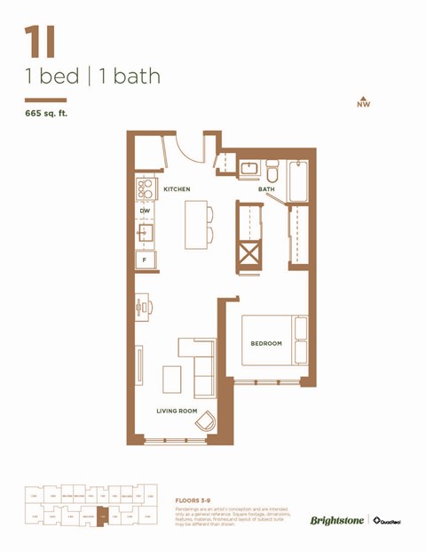 1 Bed 1 Bath