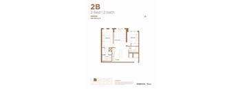 a typical floor plan of a 2 bedroom apartment