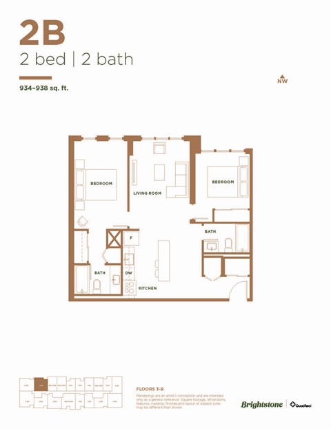 2 Bed 2 Bath