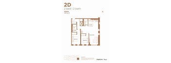 the floor plan of 2nd bed 1 2 bath