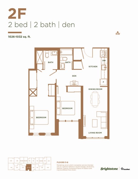 2 Bed 2 Bath