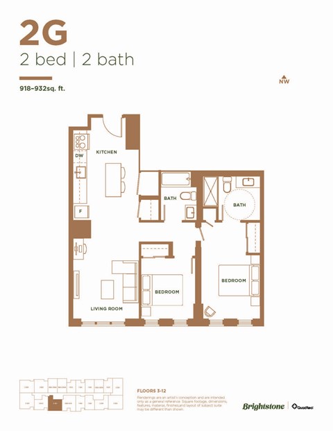2 Bed 2 Bath