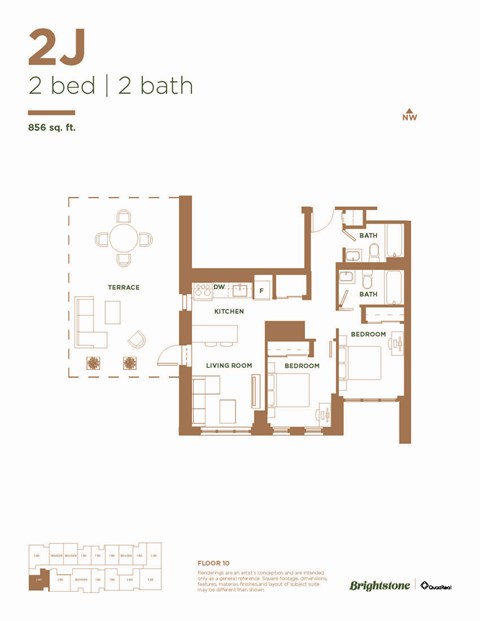 2 Bed 2 Bath