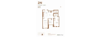 a typical floor plan of a 2 bedroom apartment