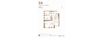 the floor plan of 3 bed 1 2 bath